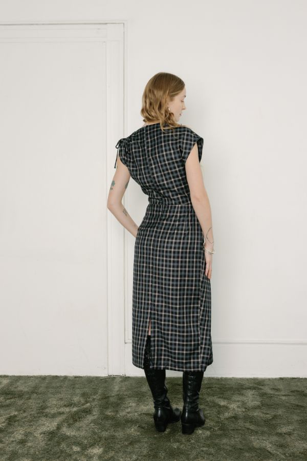 A Bronze Age Demi Dress - Chelsea Plaid