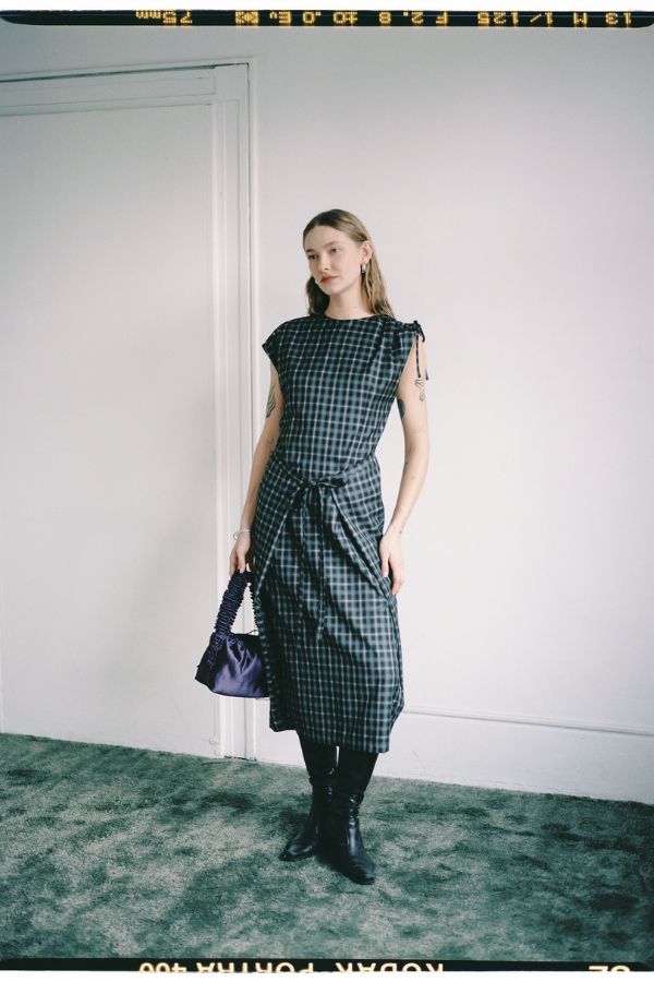 A Bronze Age Demi Dress - Chelsea Plaid