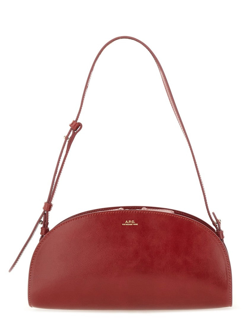 A.P.C. Demi-Lune Shoulder Bag - Red
