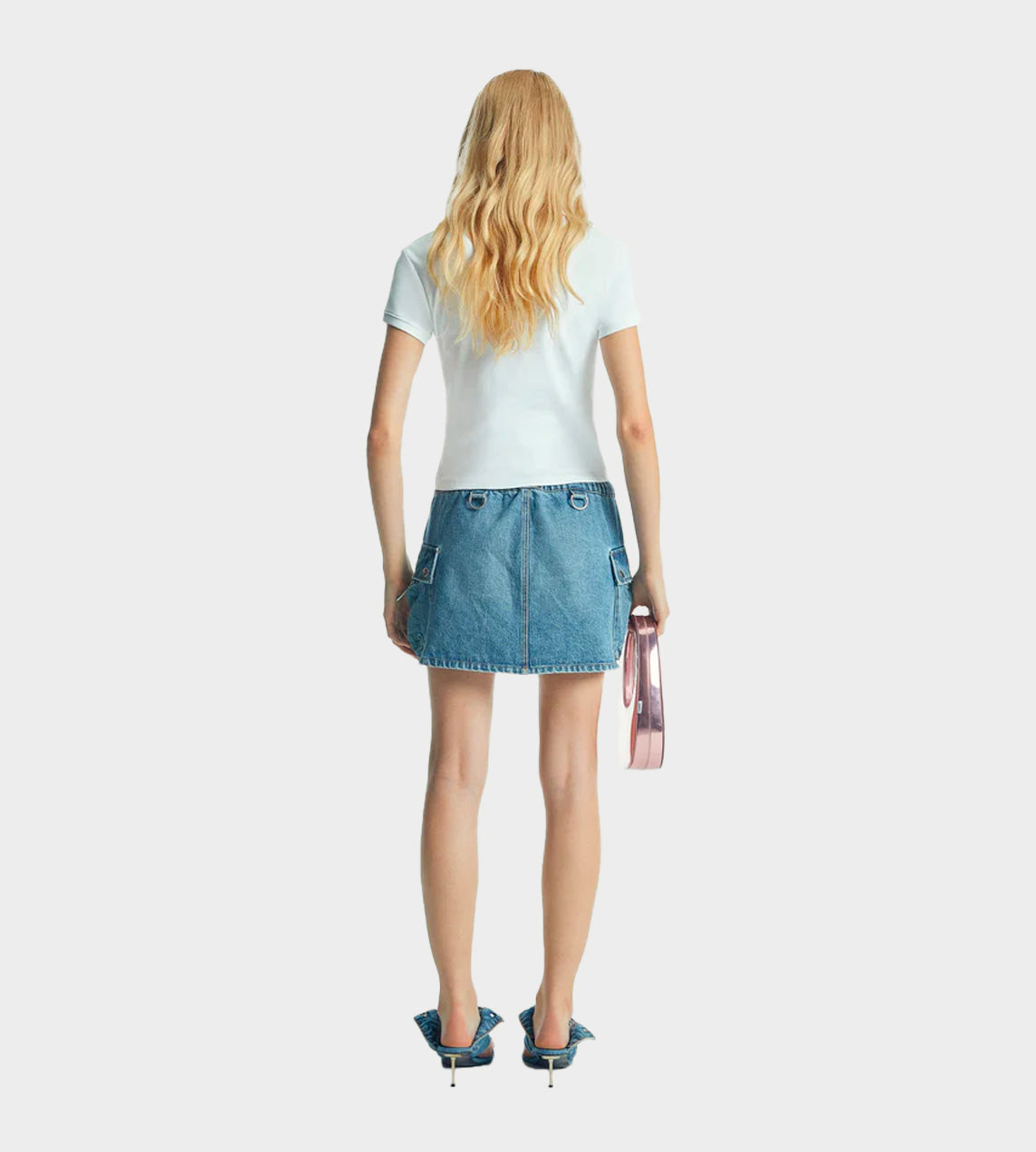Coperni Denim Cargo Skirt - Blue Navy