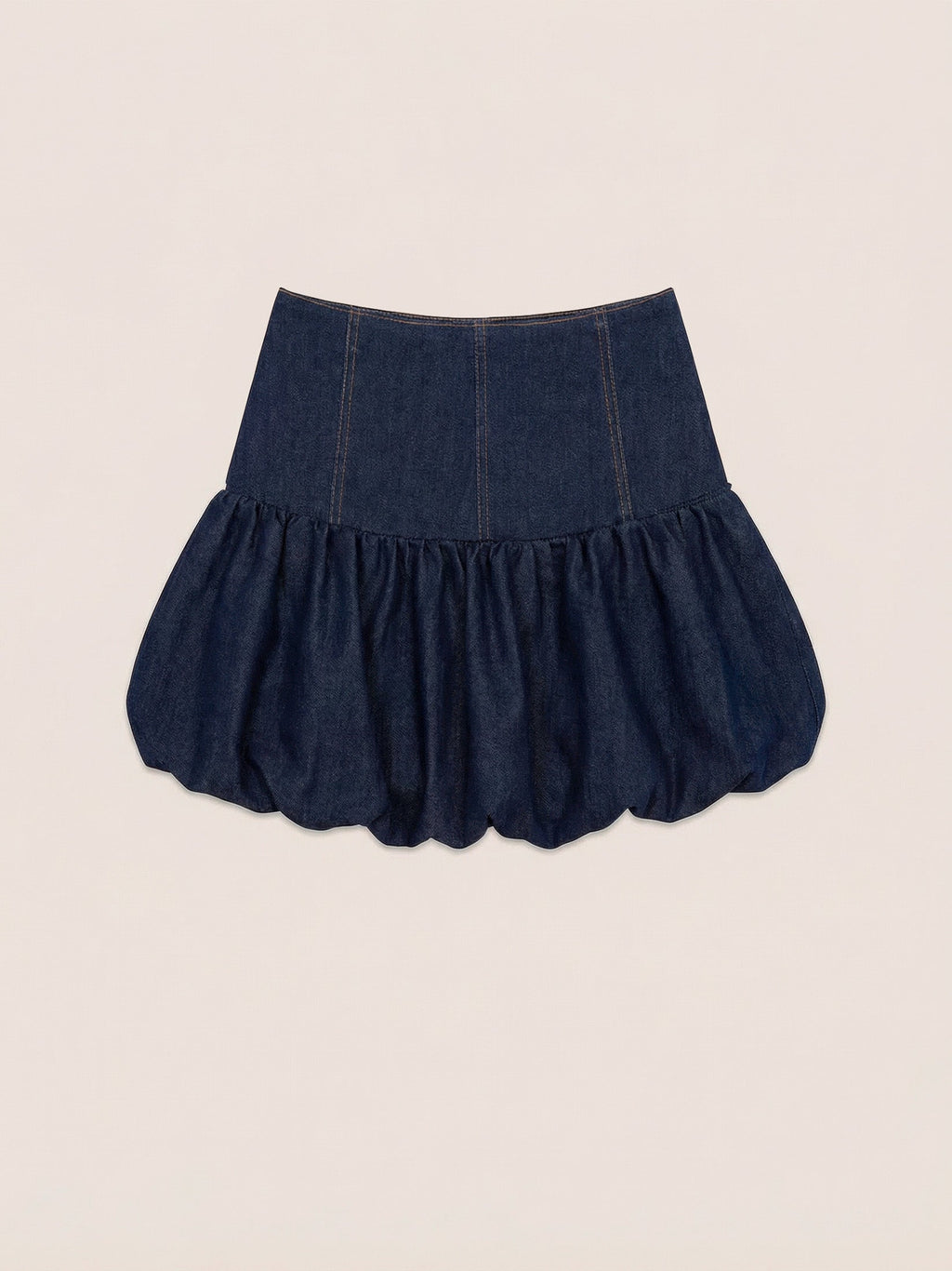 Carmensays Balloon Mini Skirt - Denim