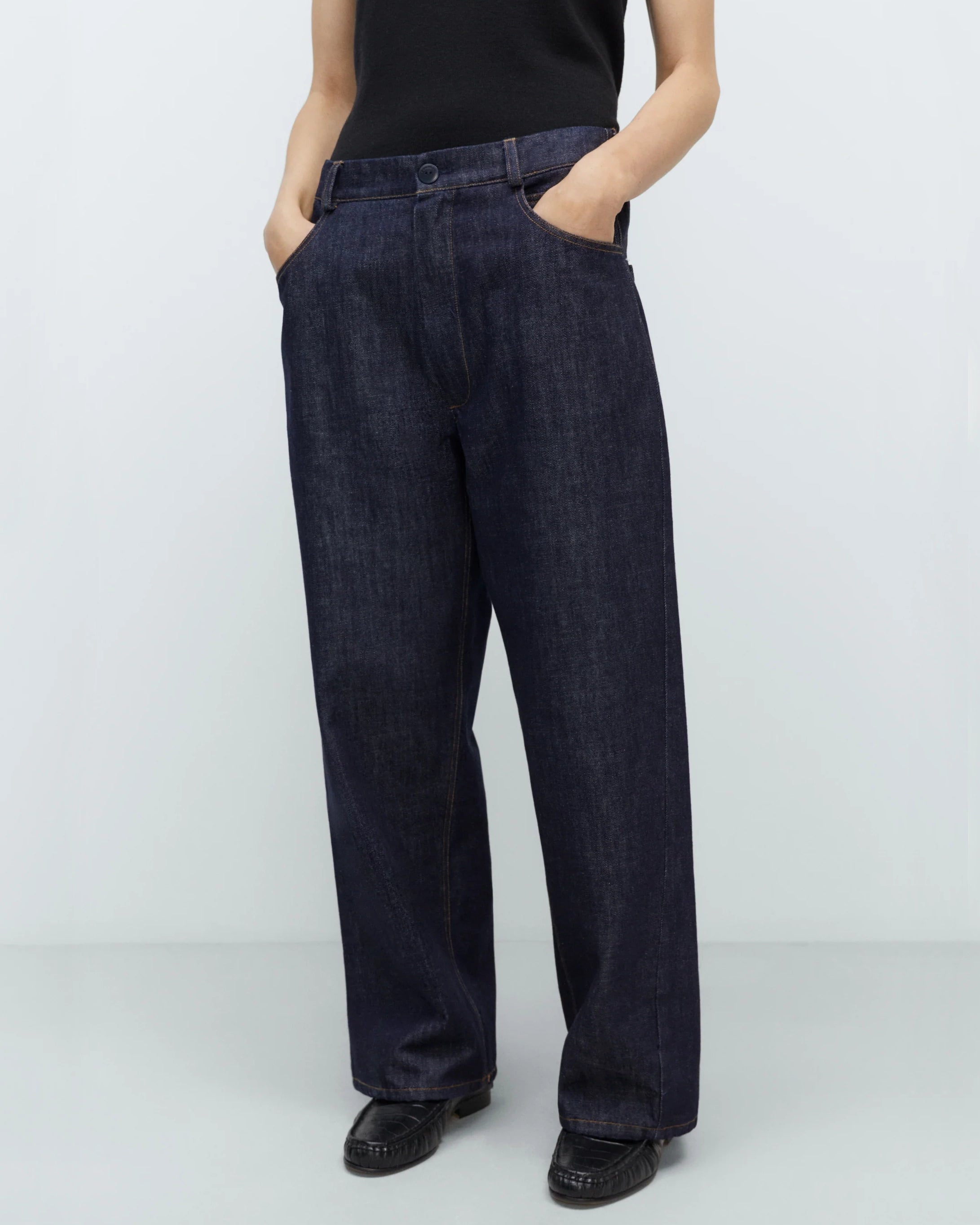 Cordera Denim Straight Pants
