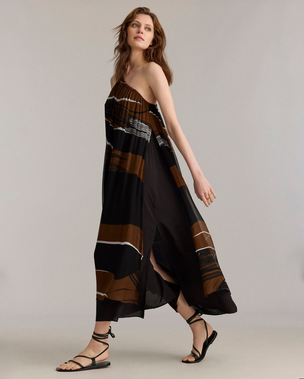 Billy Reid Desert Wave Silk Cocktail Dress