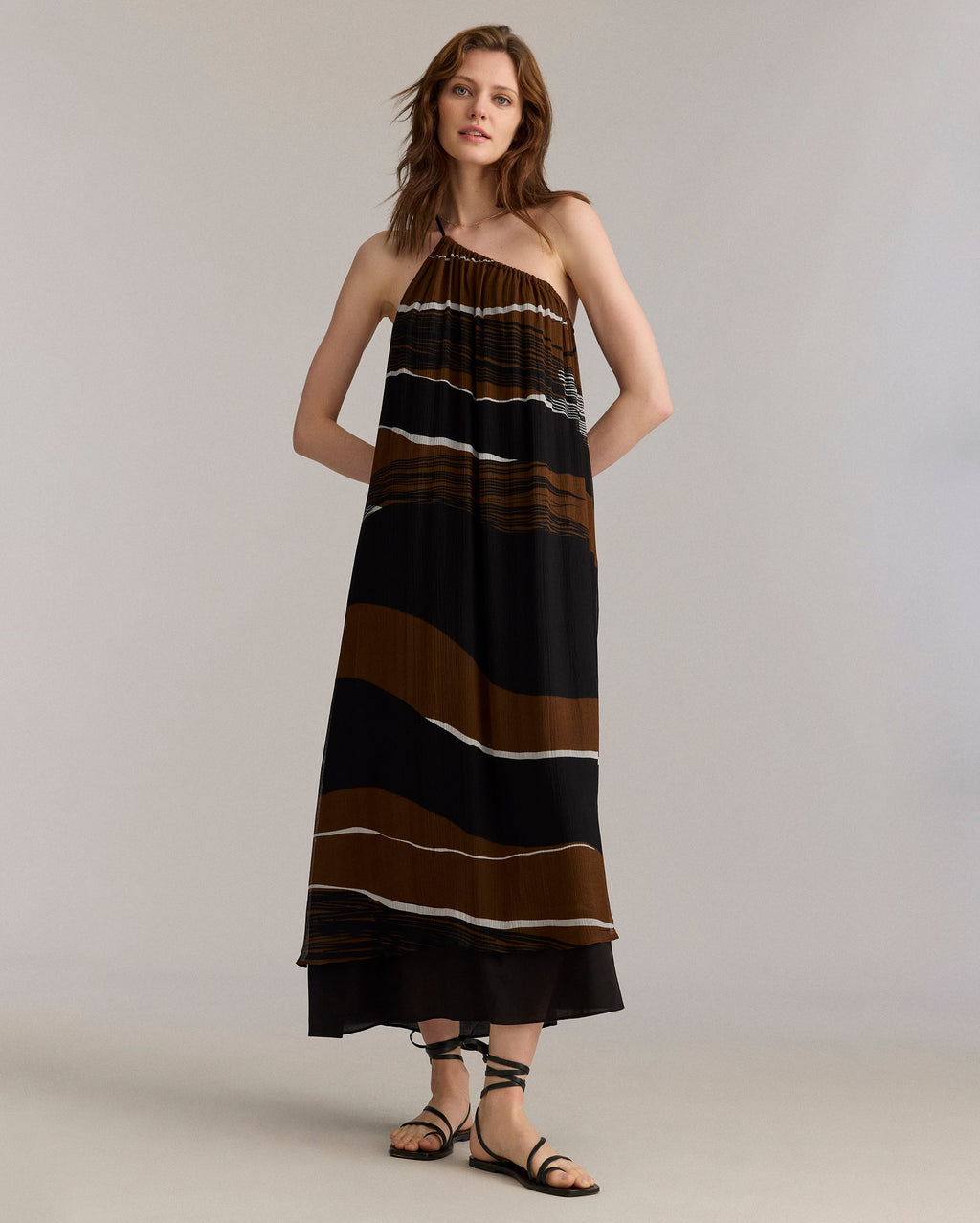 Billy Reid Desert Wave Silk Cocktail Dress