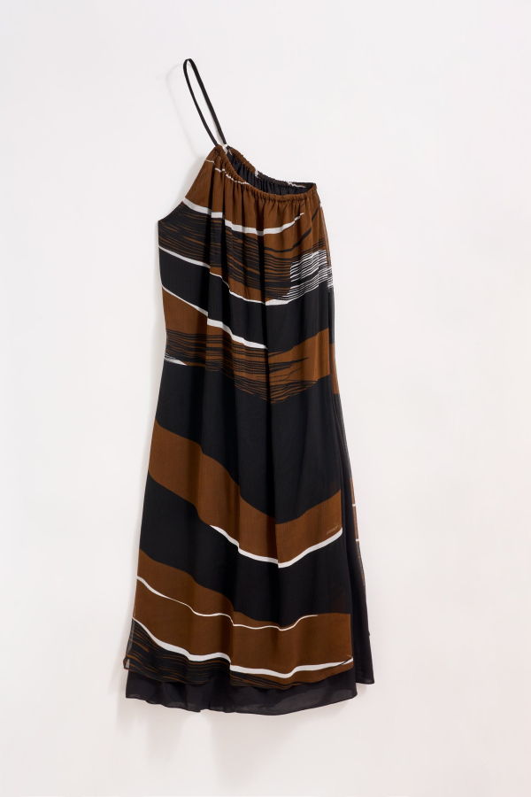 Billy Reid Desert Wave Silk Cocktail Dress