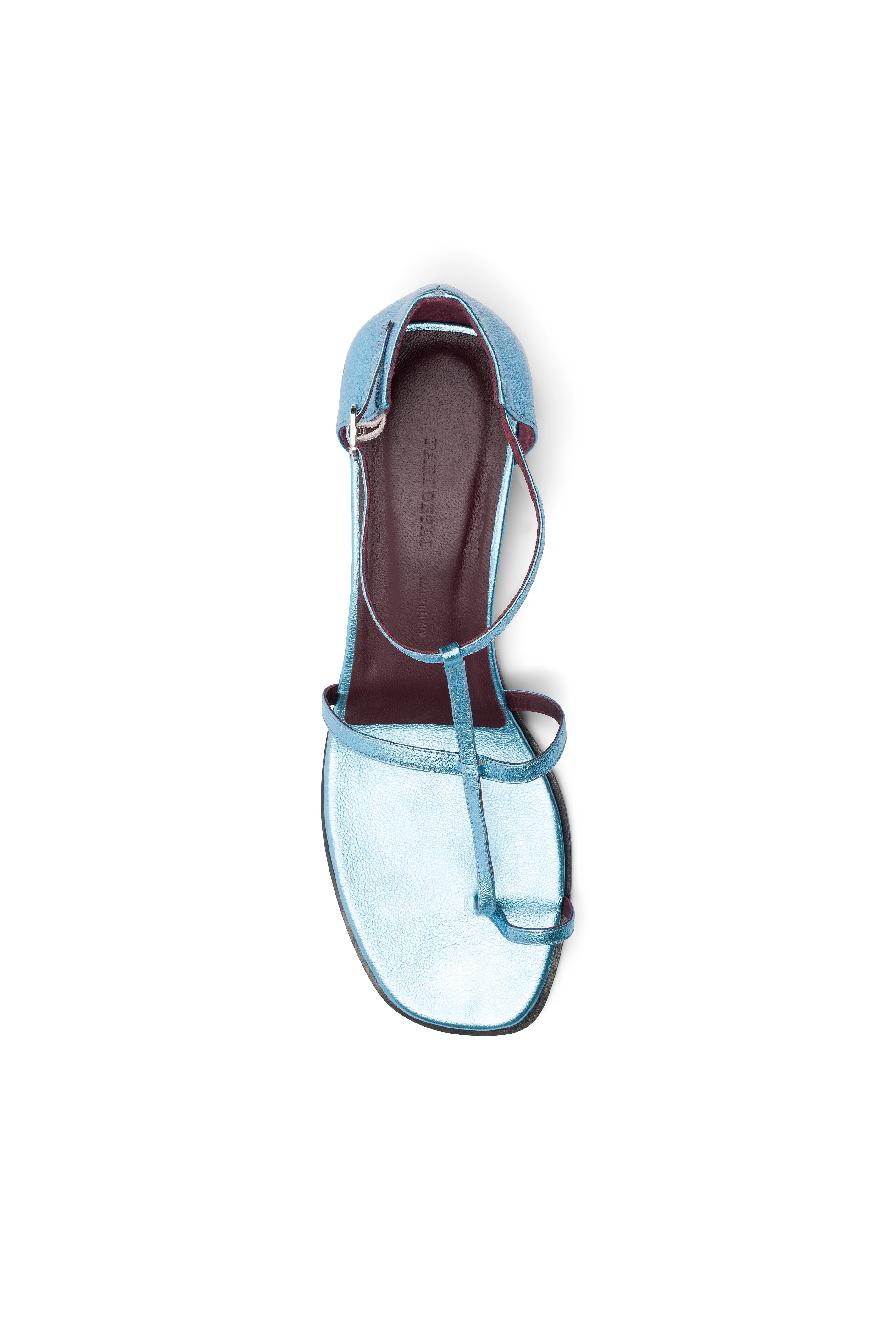 Pari Desai Devi Sandal Blue Metallic
