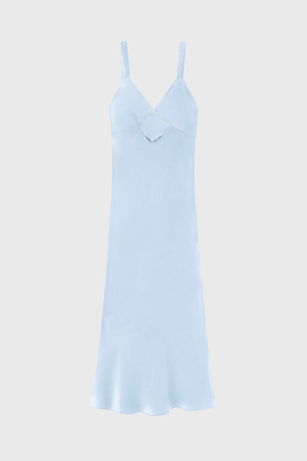 Silk Laundry Diamond Deco Ruched Dress