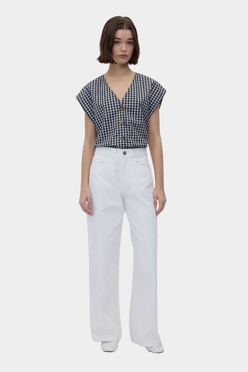 Rita Row Diana Top - Black Gingham
