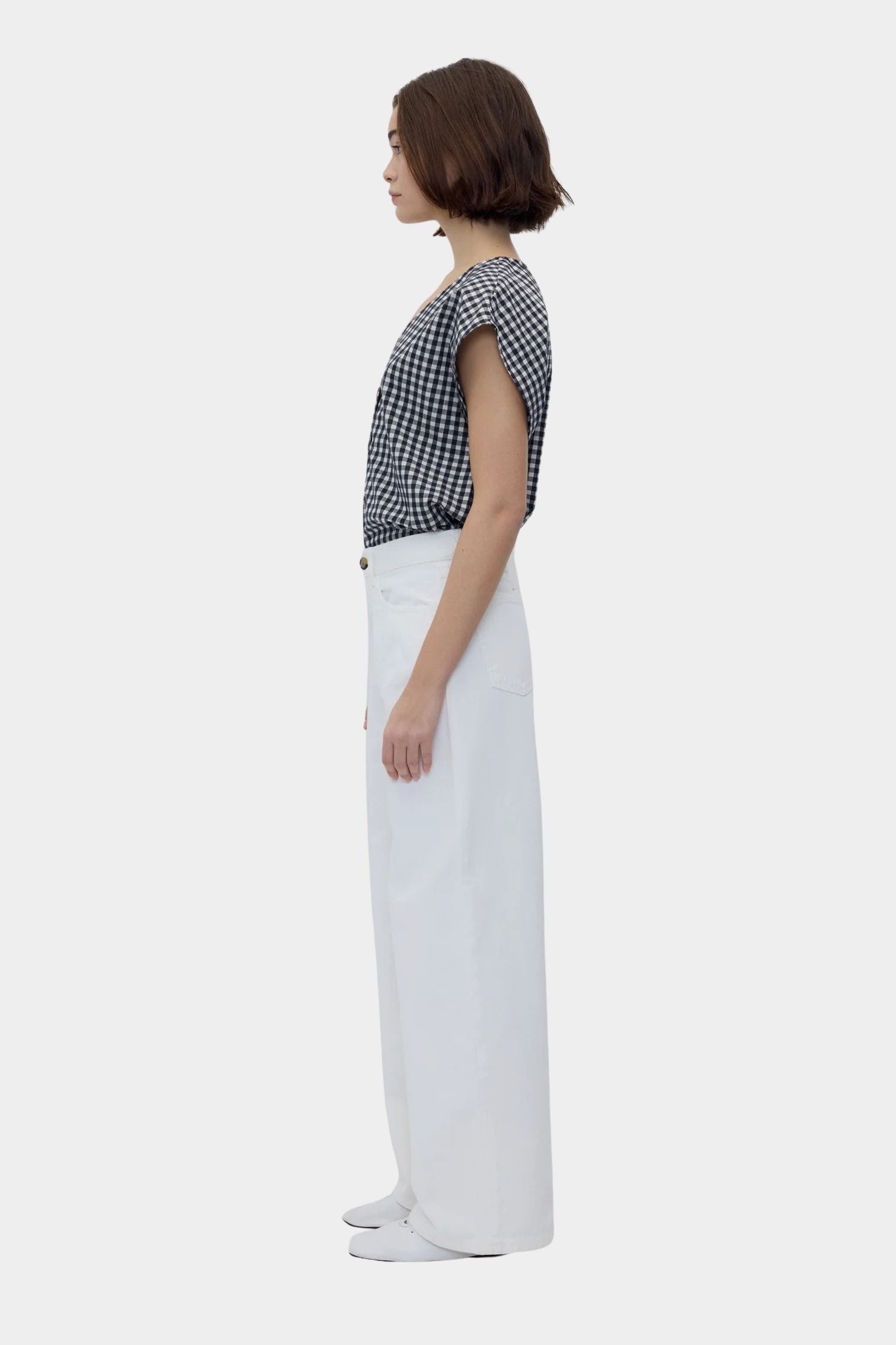 Rita Row Diana Top - Black Gingham