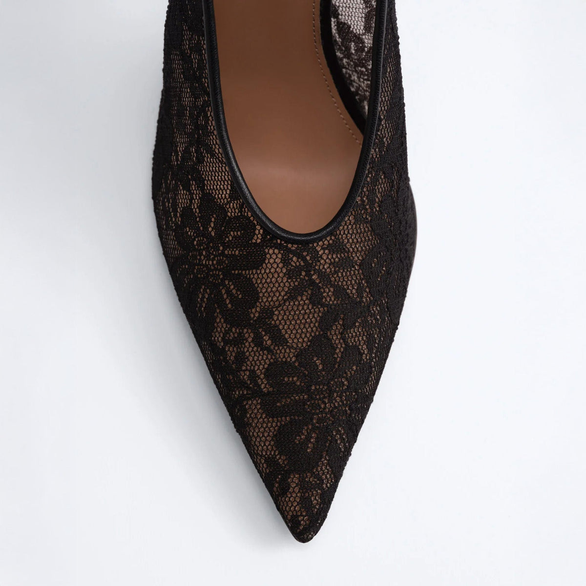 Kolane Dolly Lace Slingbacks - Black