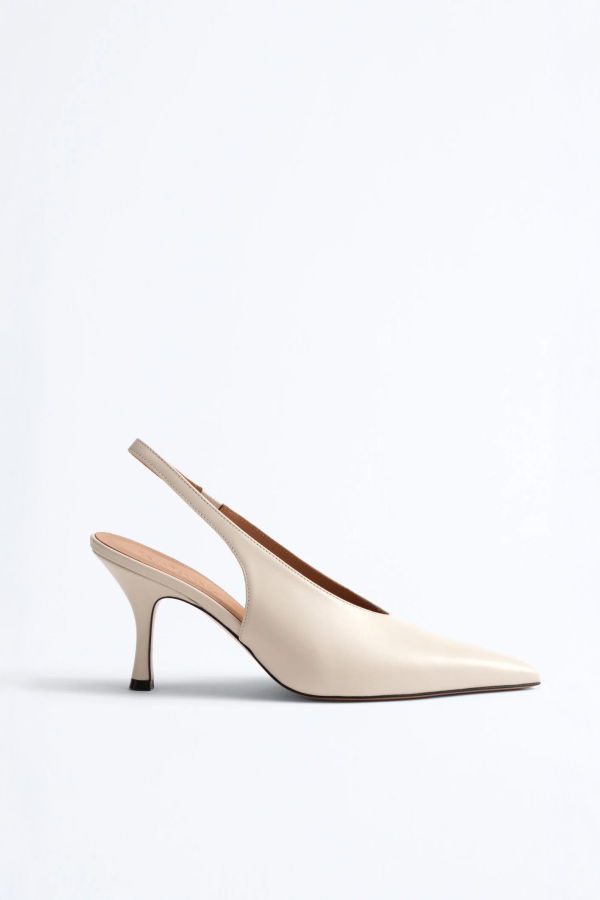 Kolane Dolly Slingbacks - Ivory