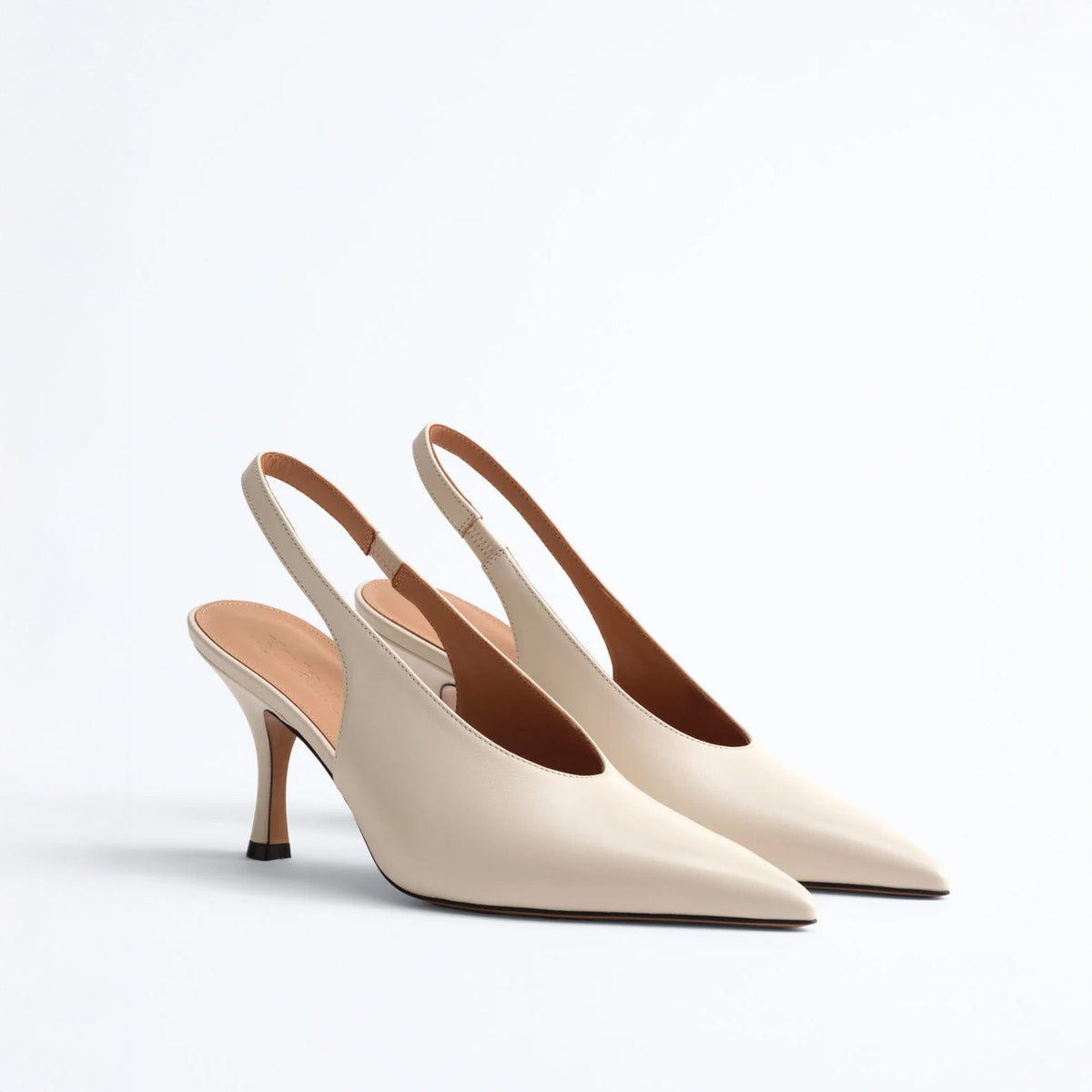 Kolane Dolly Slingbacks - Ivory