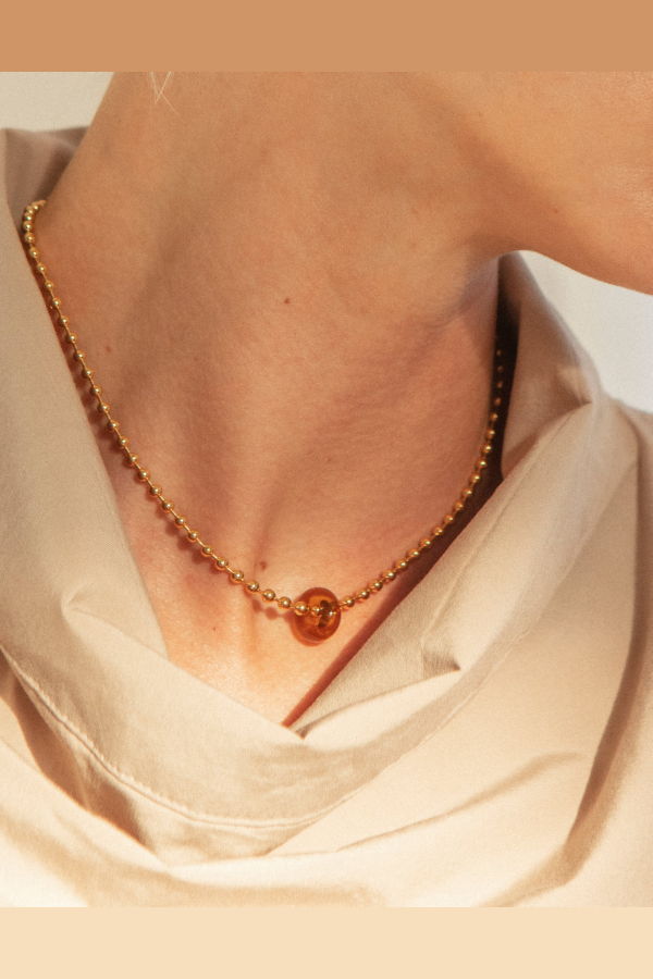 Cled Donut Ball Necklace