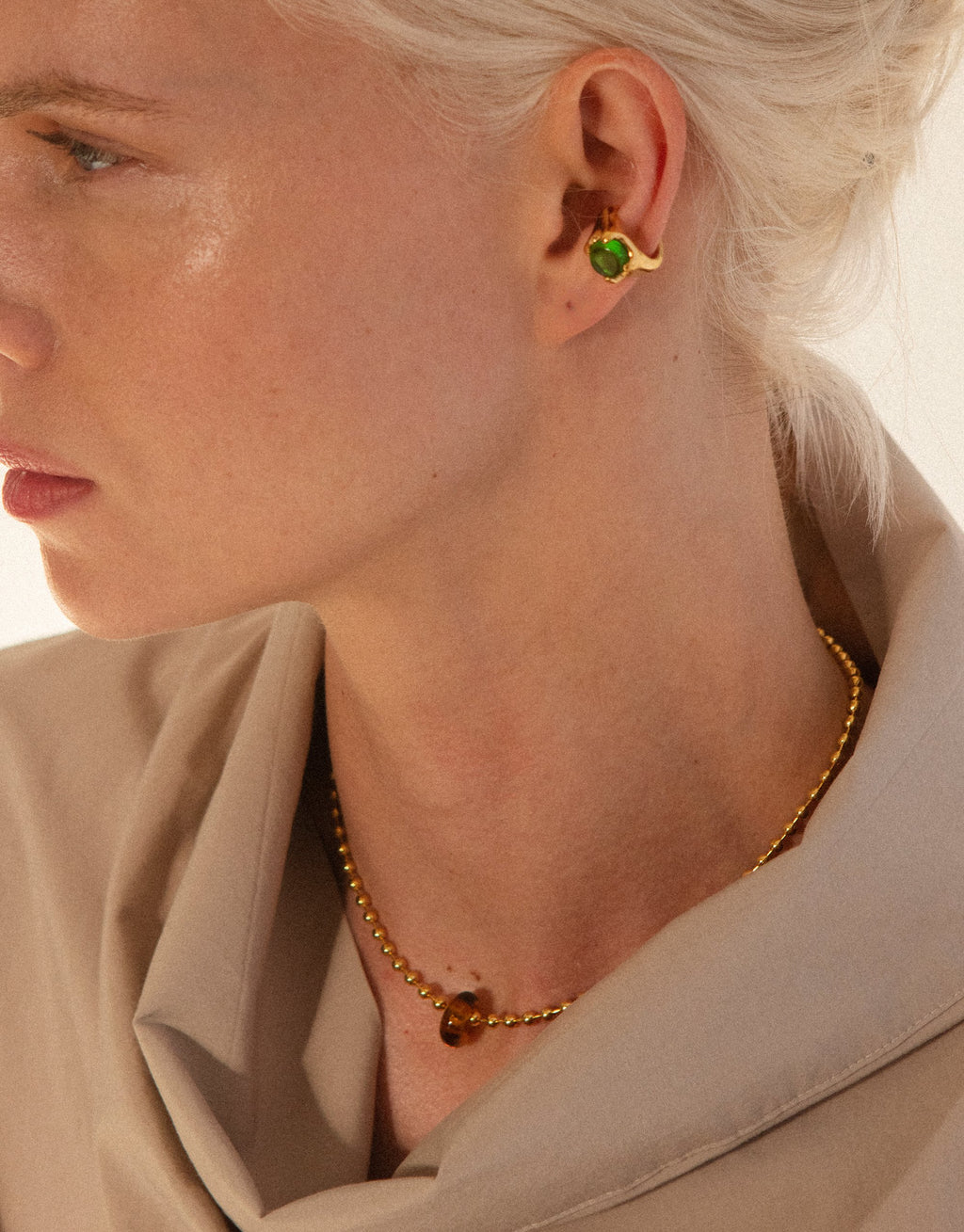 Cled Donut Ball Necklace