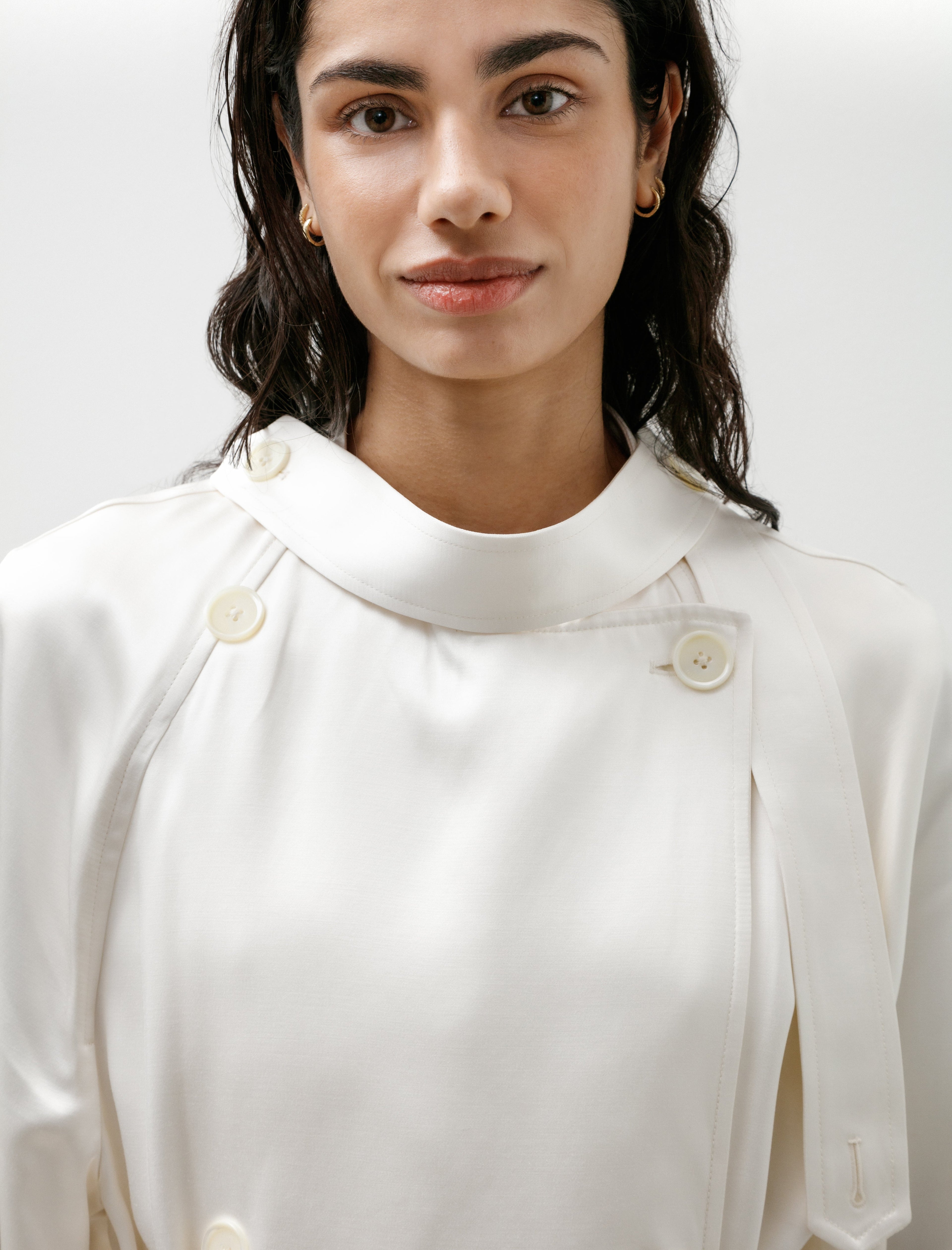 Totême Draped Satin Trench