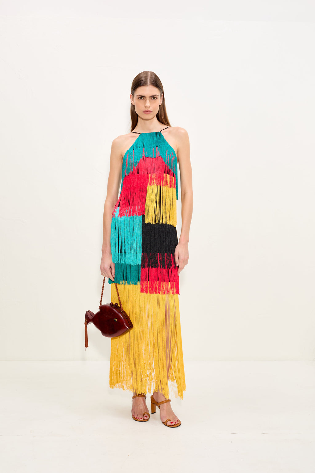 Simon Miller Drea Fringe Dress - Vibrant Multi Fringe