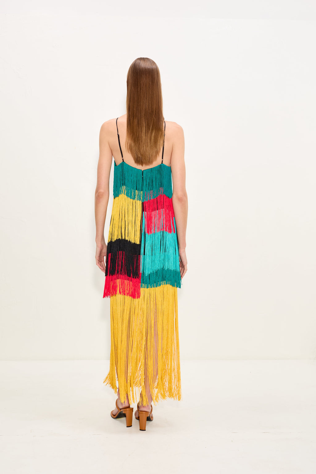 Simon Miller Drea Fringe Dress - Vibrant Multi Fringe