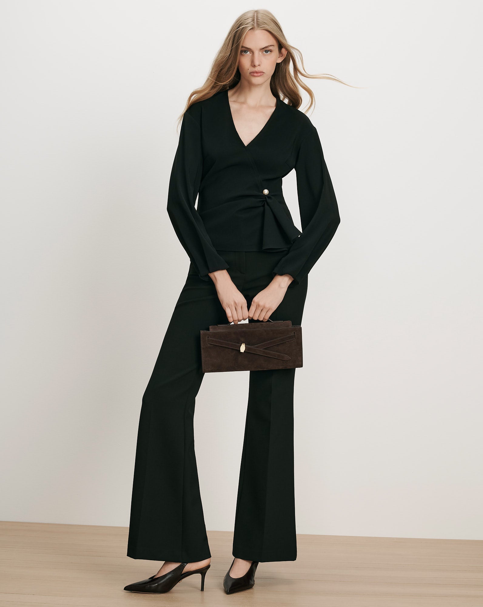 Veronica Beard Drew Brooch Blouse