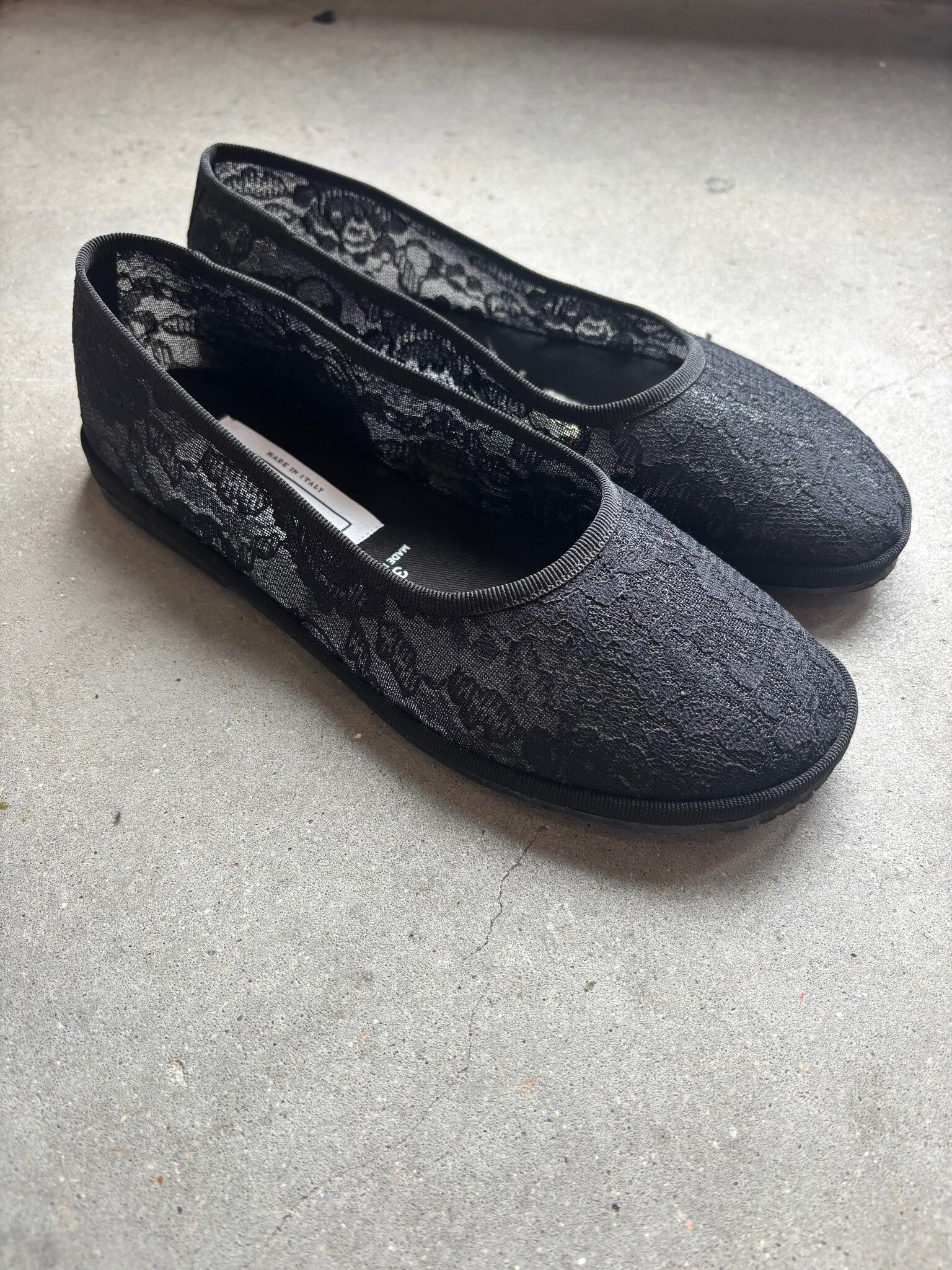 Drogheria Crivellini Ballet Round Flats - Black
