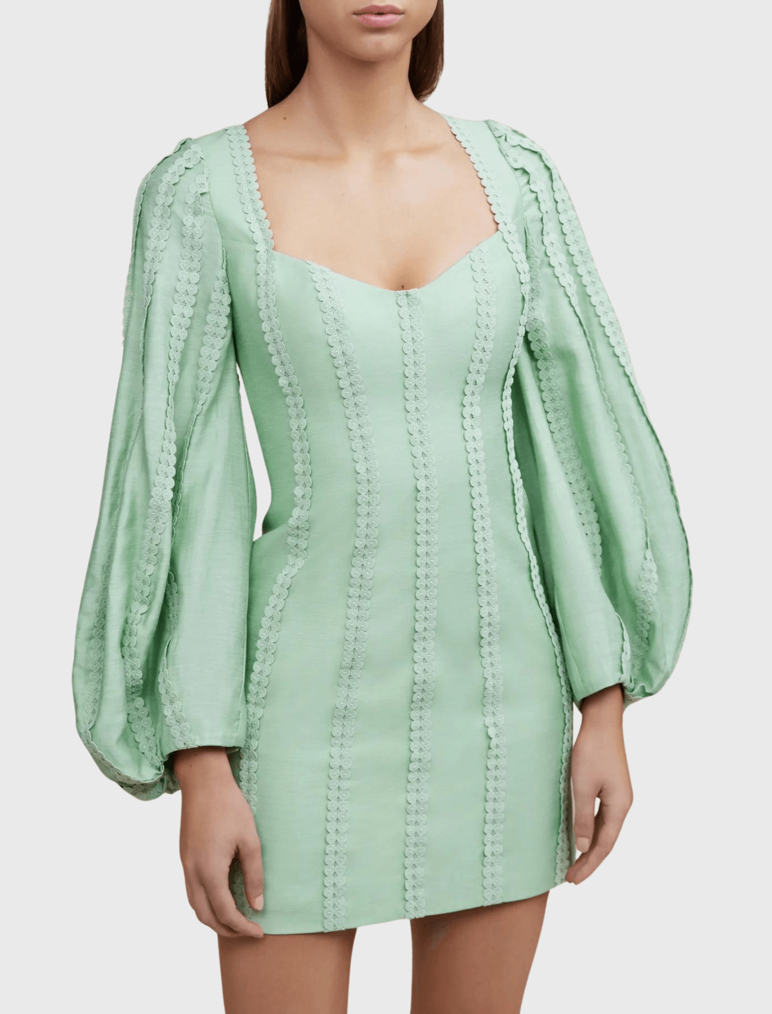 acler Duxbury Dress - Foam Green
