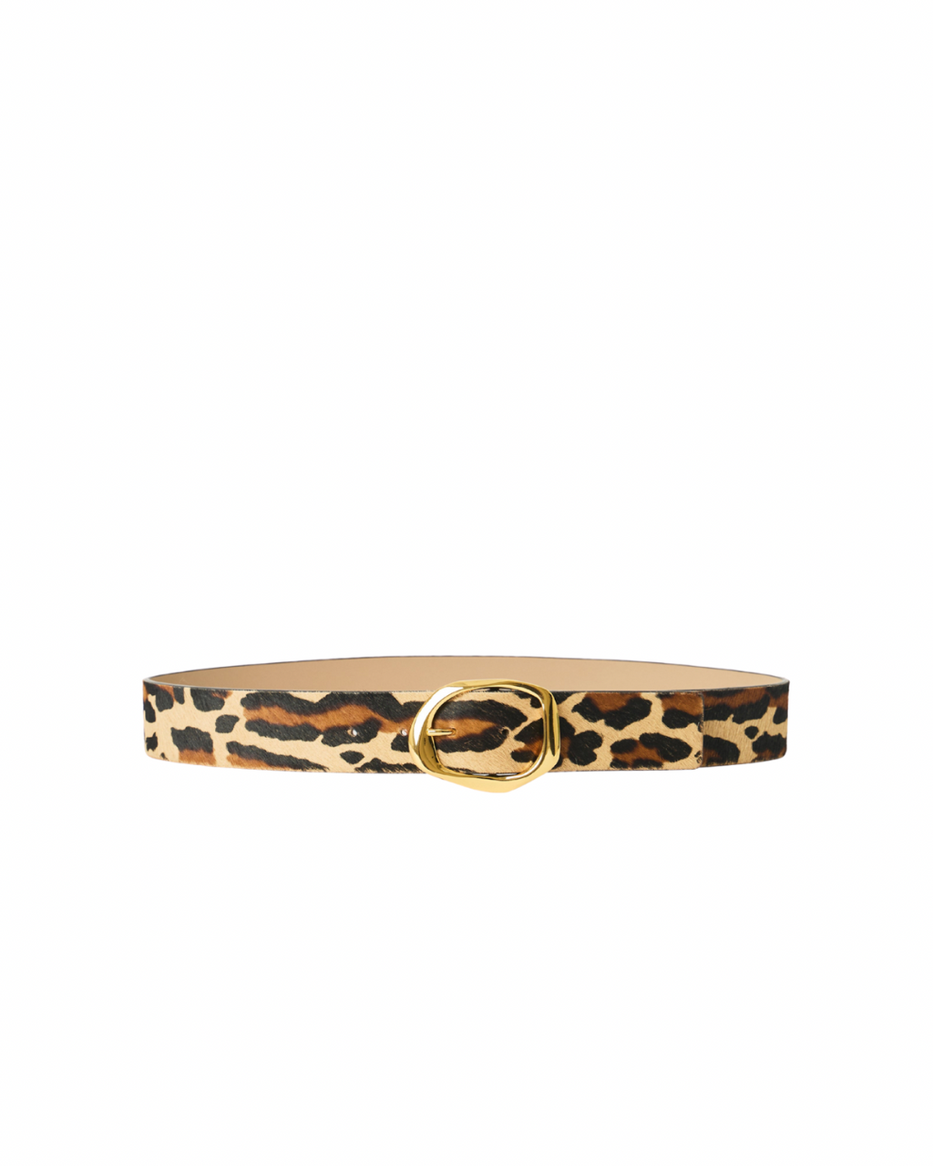 B-LOW THE BELT Edmond Mini Calf-Hair Belt - LEOPARD/ GOLD