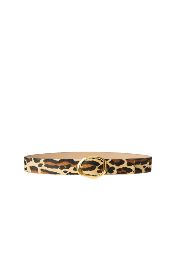 B-LOW THE BELT Edmond Mini Calf-Hair Belt - LEOPARD/ GOLD