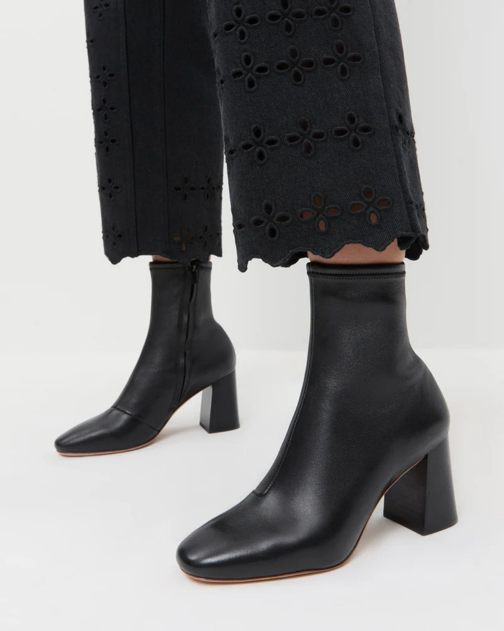 Loeffler Randall Elise Slim Ankle Boot - Black