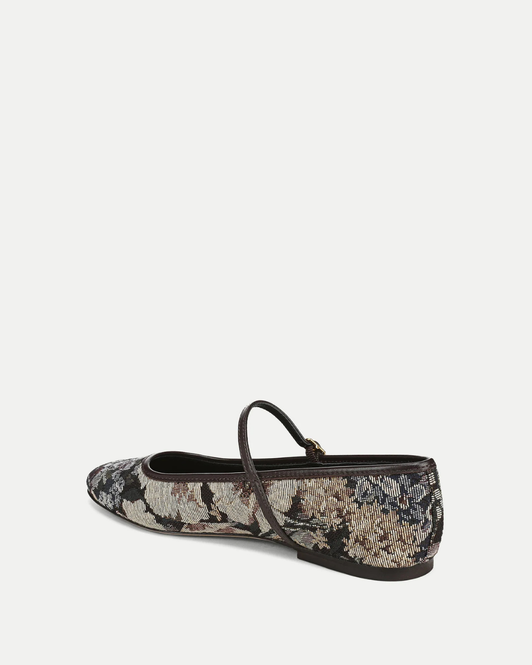 Veronica Beard Ellie Brocade Flat - Espresso Multi
