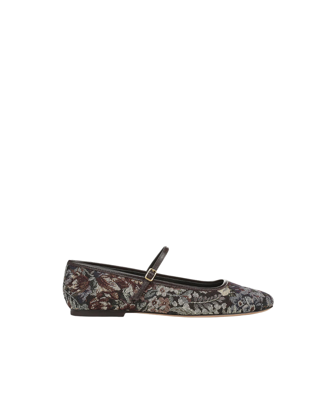 Veronica Beard Ellie Brocade Flat - Espresso Multi