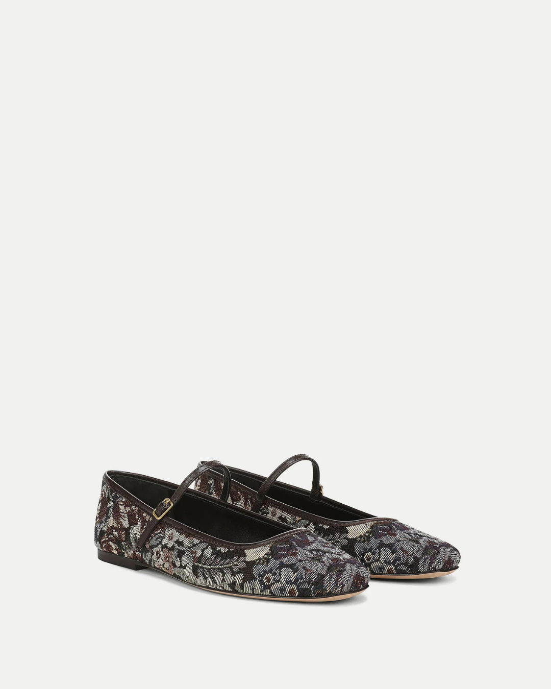 Veronica Beard Ellie Brocade Flat - Espresso Multi