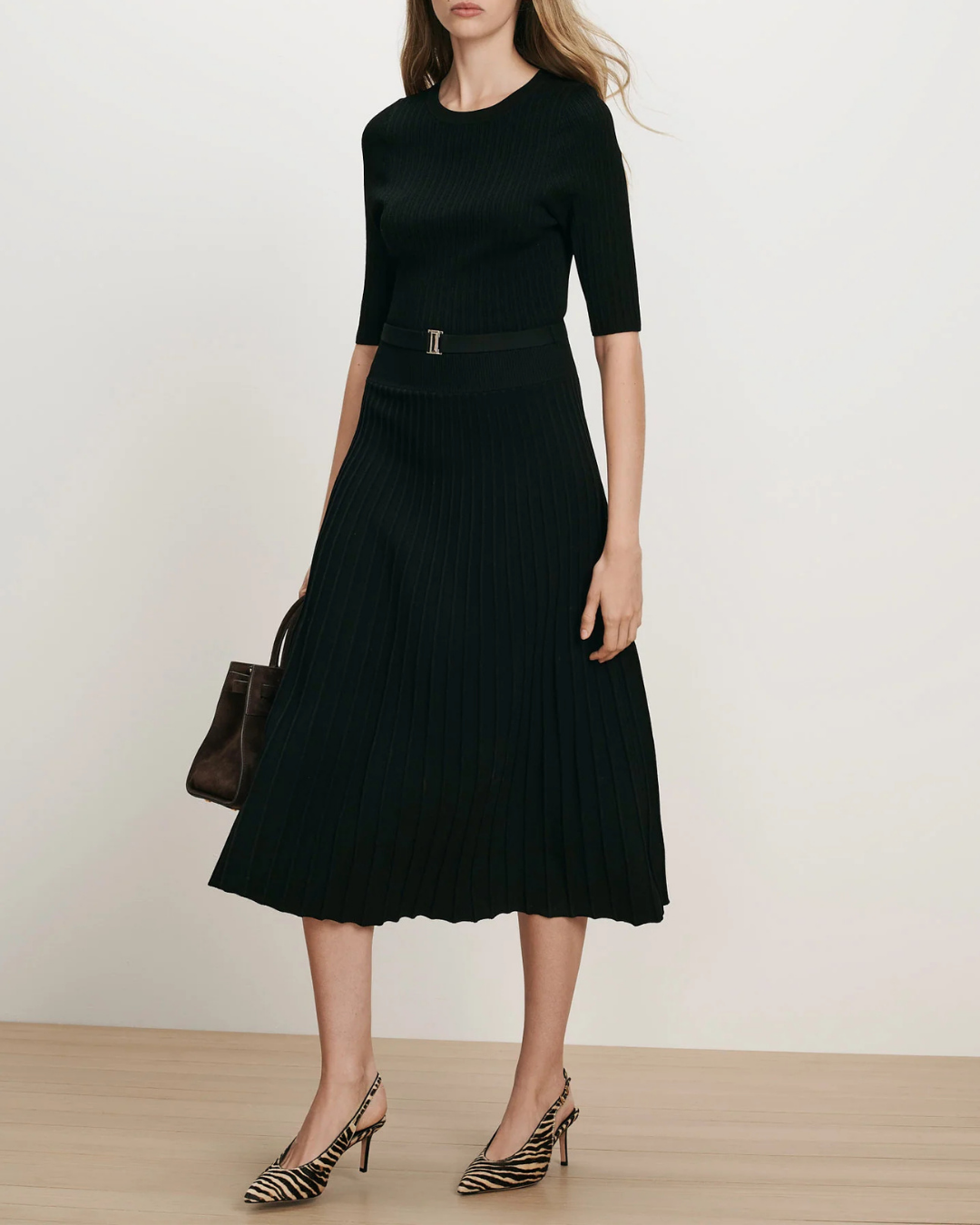 Veronica Beard Elthea Knit Dress - Black