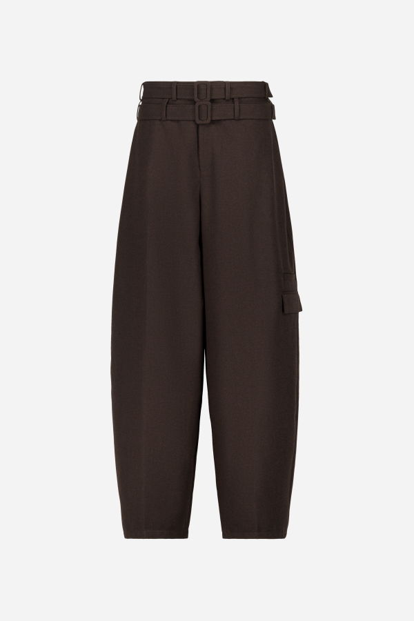 SAEMDI Ely Double Belted Trousers