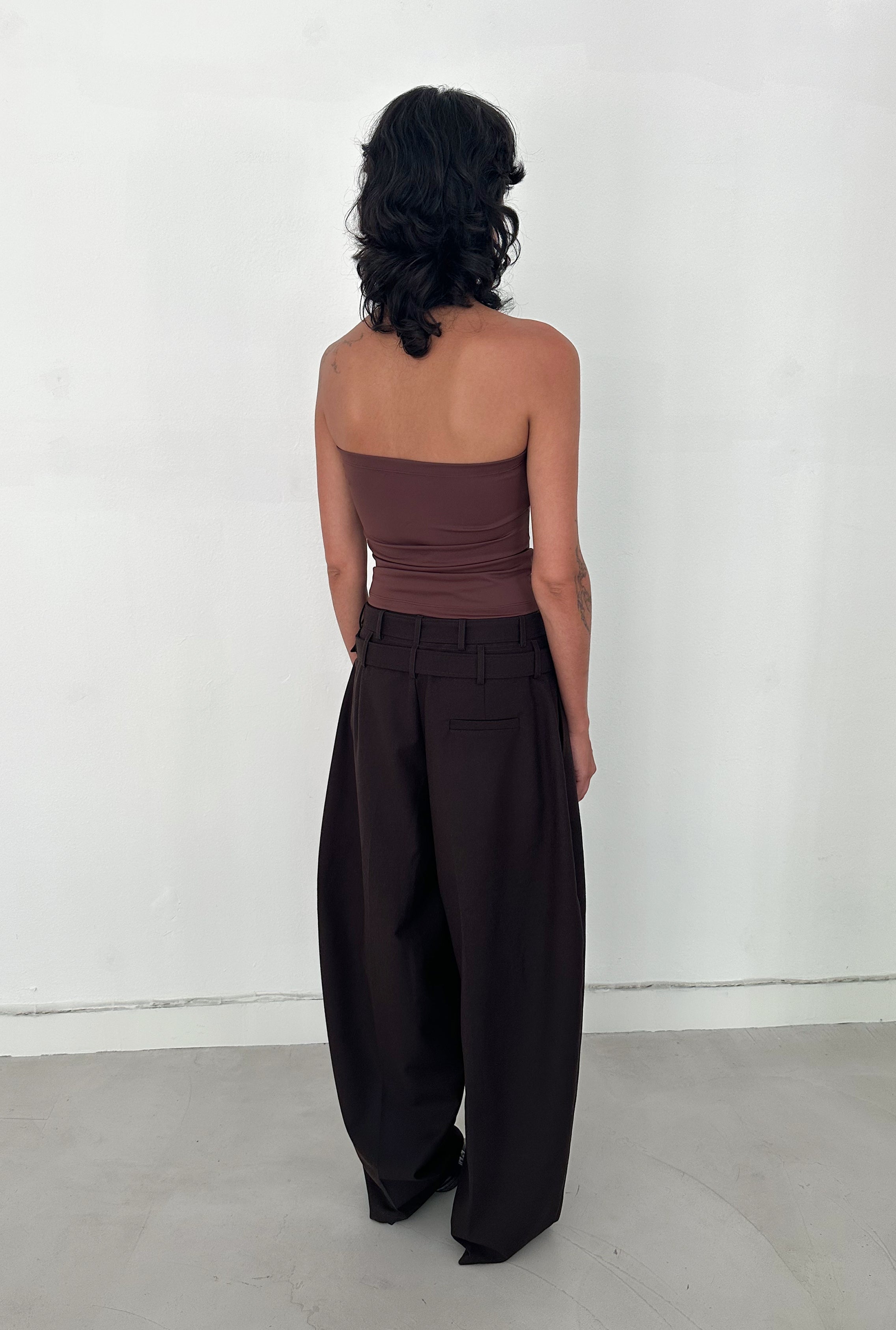 SAEMDI Ely Double Belted Trousers