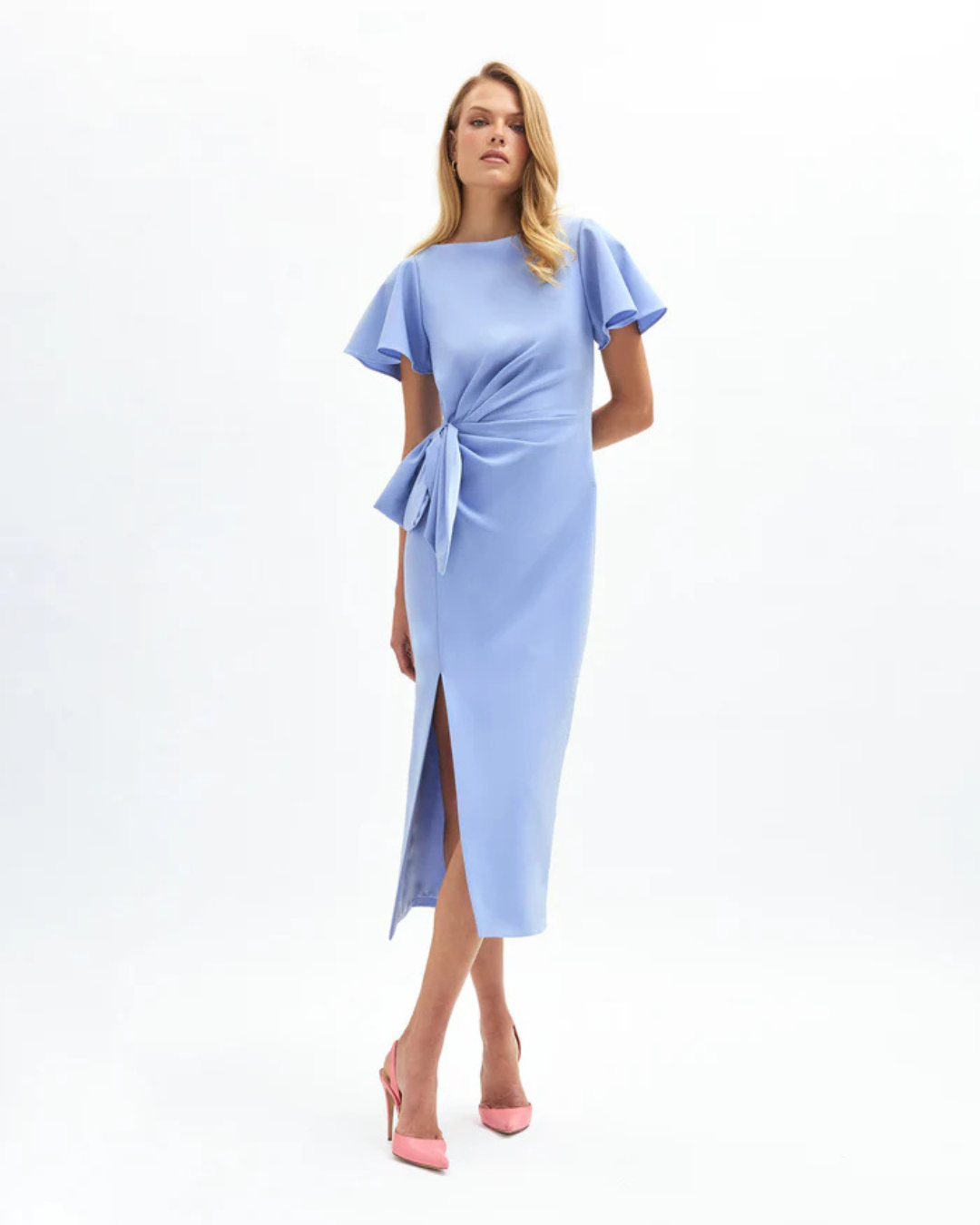 Atelier Delphine Emeline Dress - Cornflower Blue