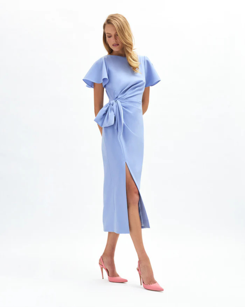 Atelier Delphine Emeline Dress - Cornflower Blue