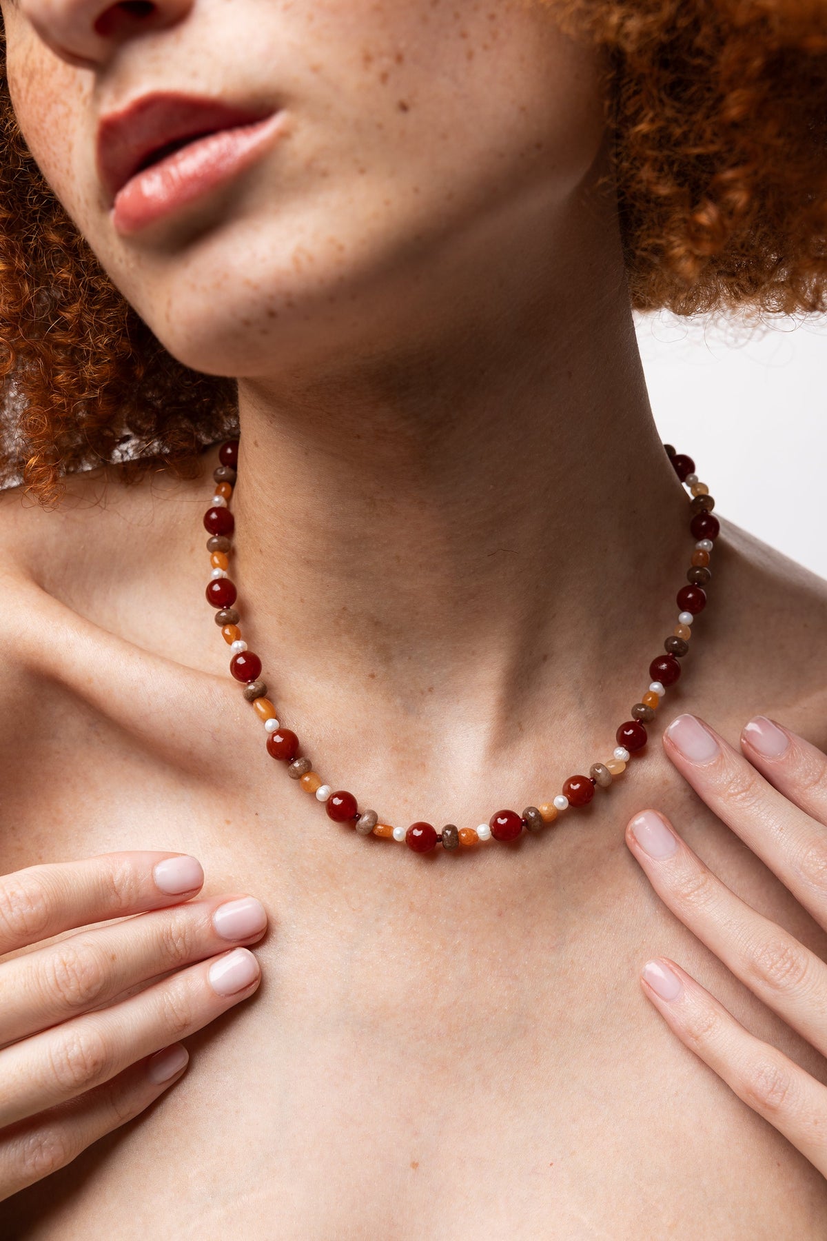 INTENTIONALLY __________. Eno Gemstone Necklace