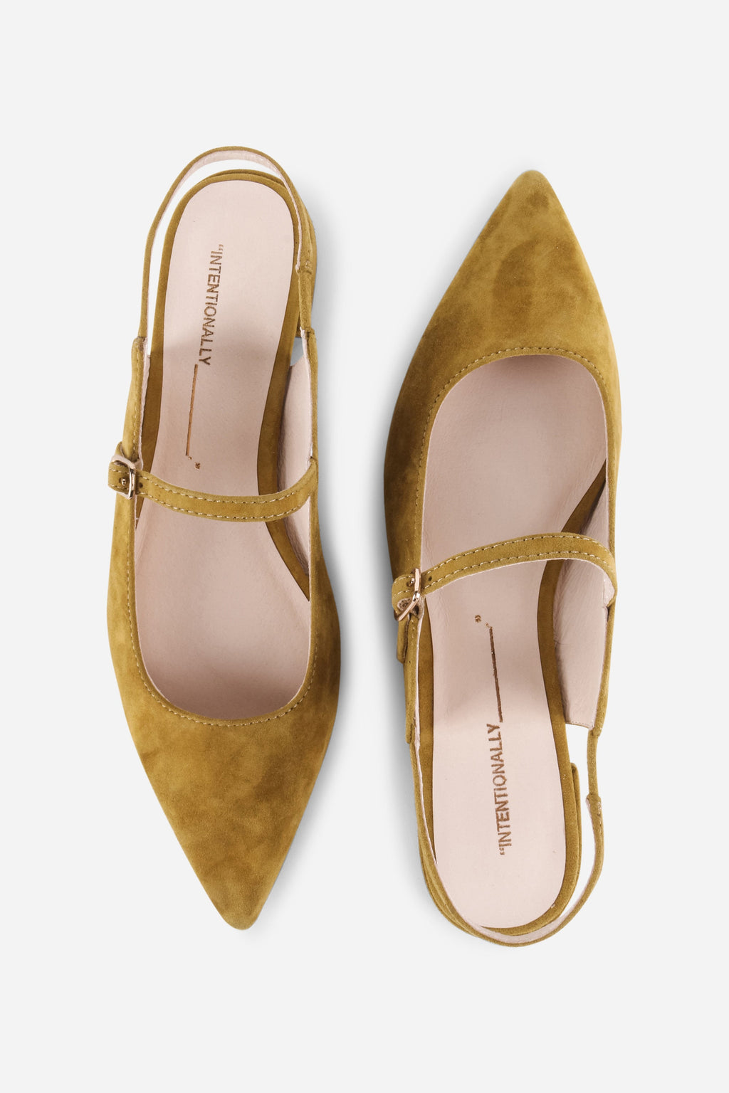 "INTENTIONALLY __________." Escape Slingback Flat