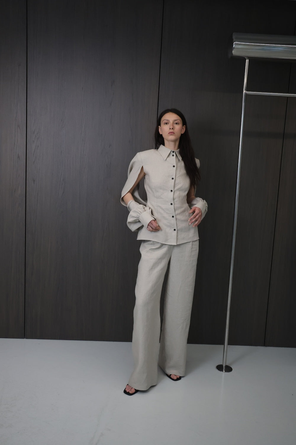 MAET Etem Linen Pants - Beige