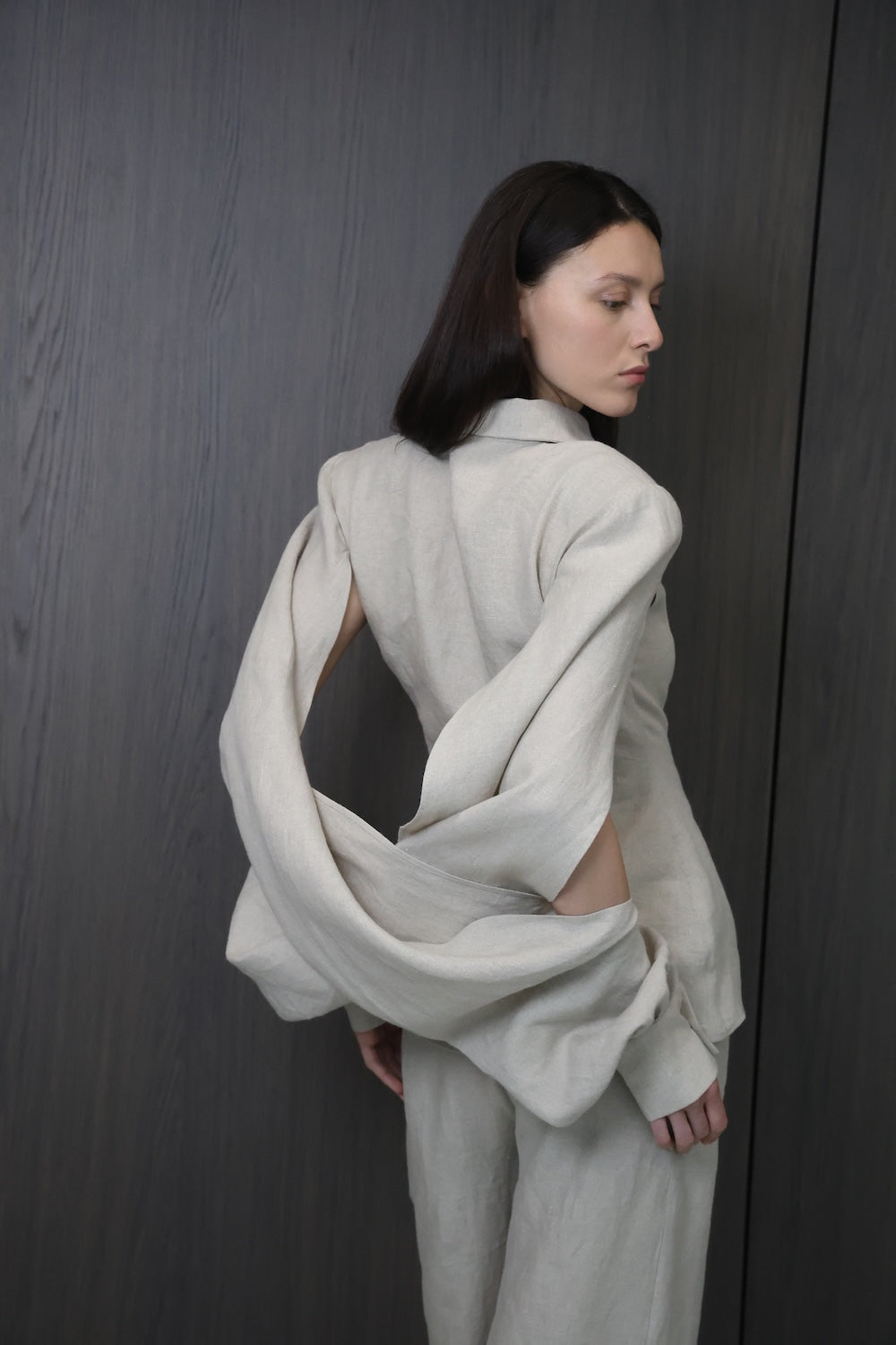 MAET Etem Linen Shirt - Beige