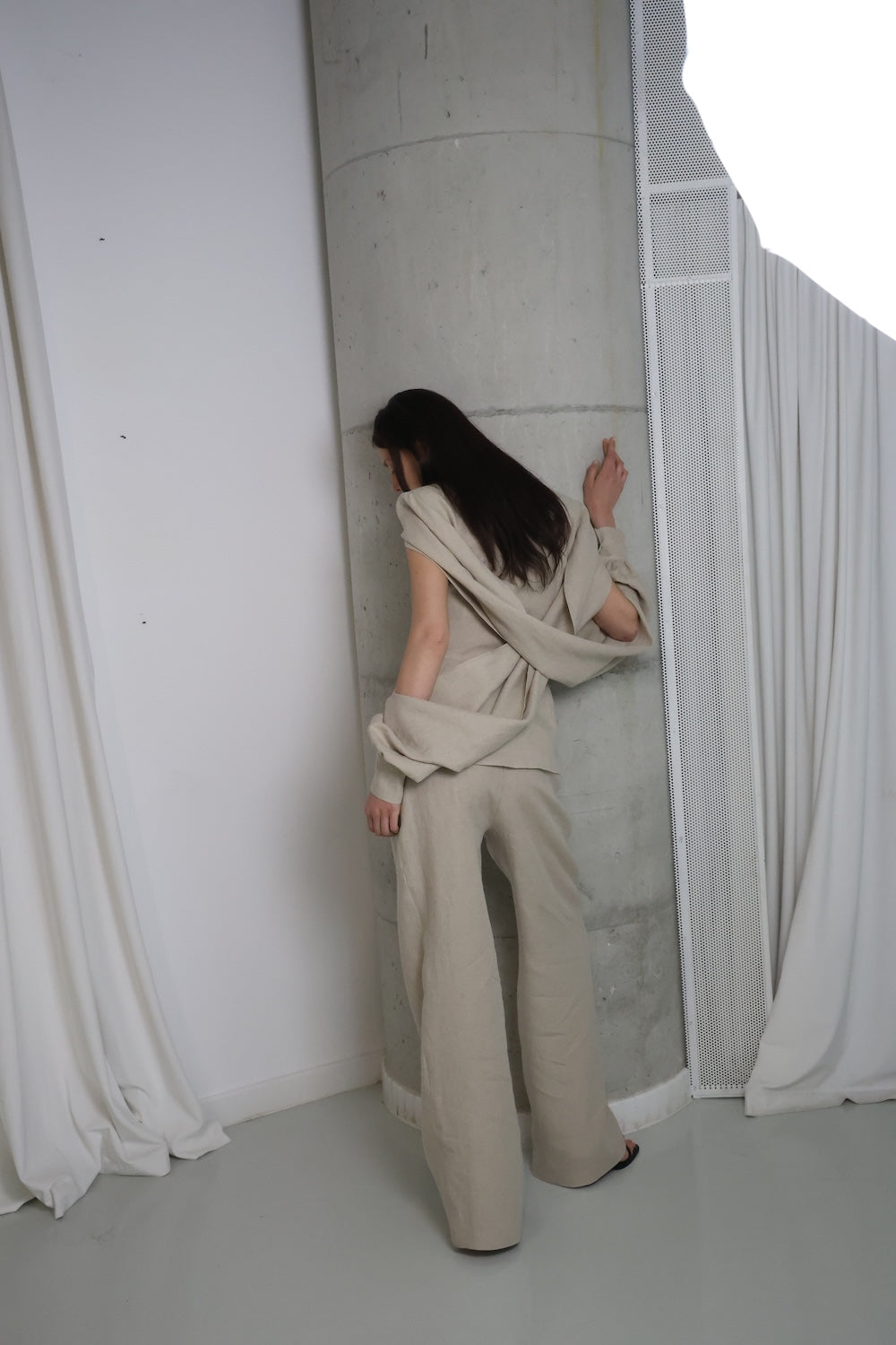 MAET Etem Linen Shirt - Beige
