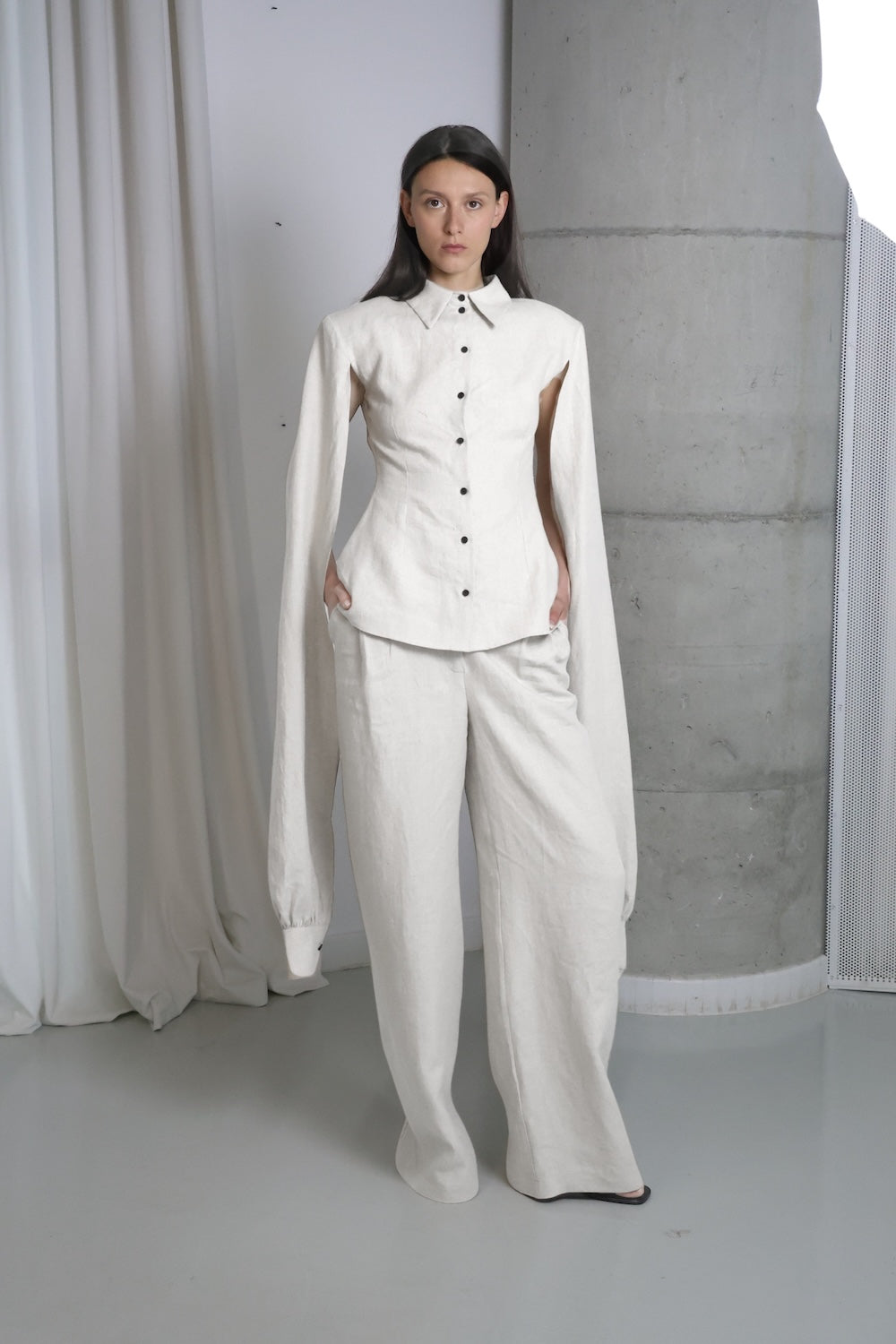 MAET Etem Linen Set - White