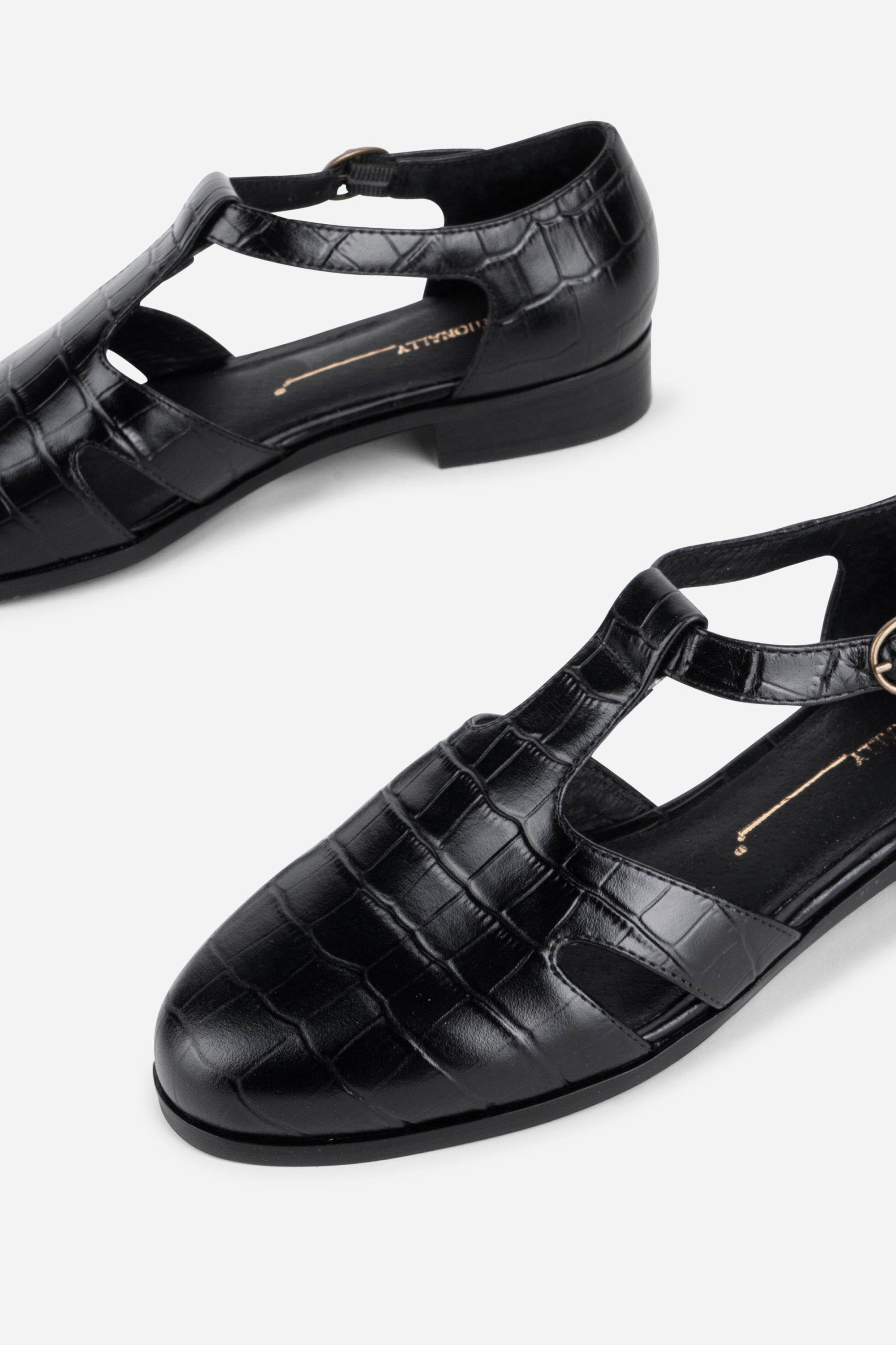 INTENTIONALLY __________. Eureka T-Strap Flat