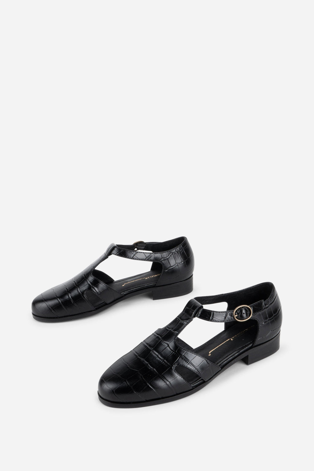 INTENTIONALLY __________. Eureka T-Strap Flat