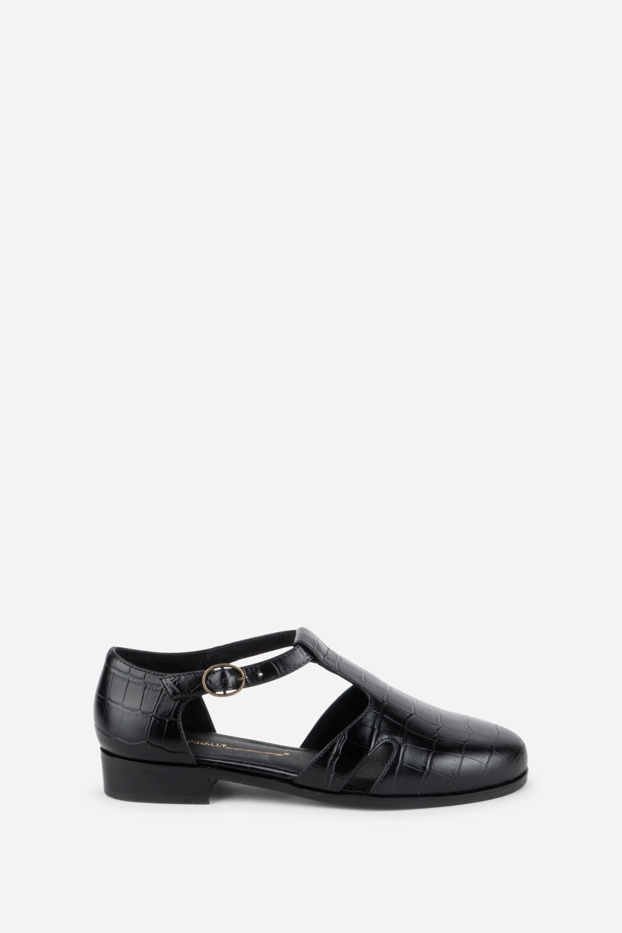 INTENTIONALLY __________. Eureka T-Strap Flat
