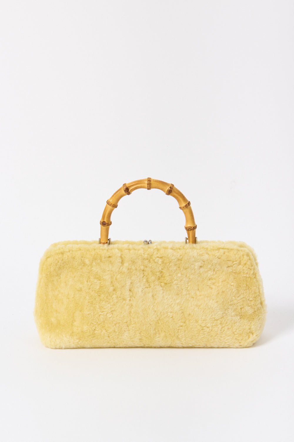 Jil Sander East West Goji Shearling Bag