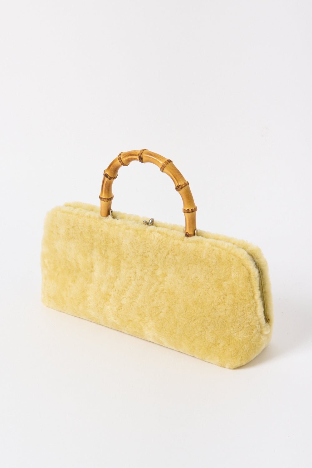 Jil Sander East West Goji Shearling Bag