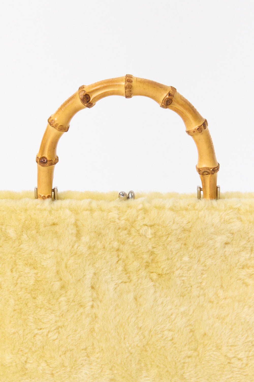 Jil Sander East West Goji Shearling Bag