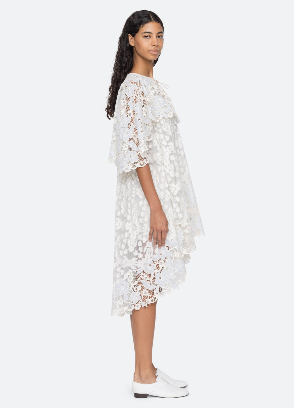Sea NY Eileen Cape Dress - Blue