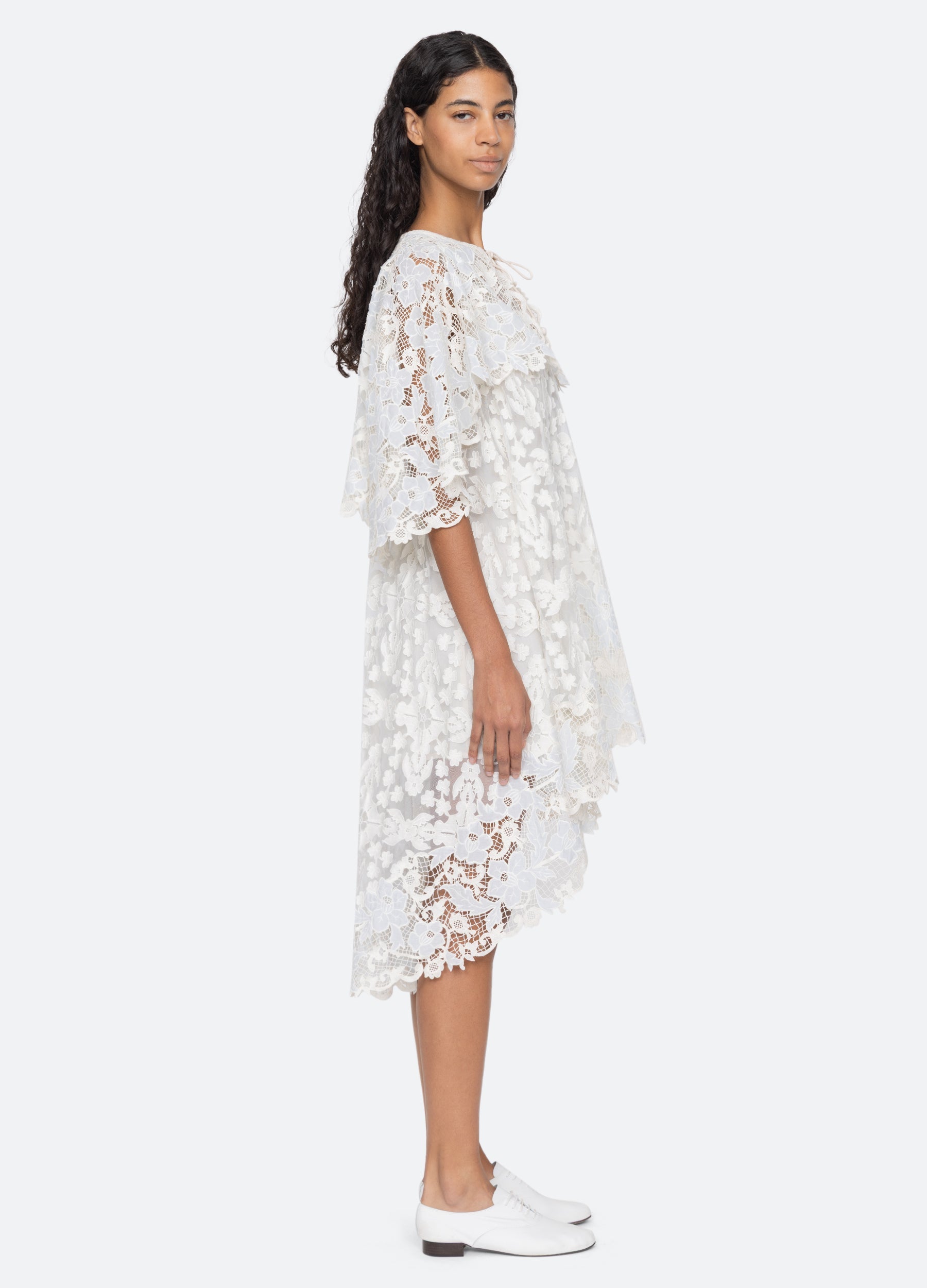 Sea NY Eileen Cape Dress - Blue