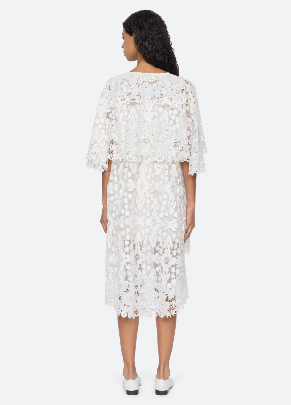 Sea NY Eileen Cape Dress - Blue